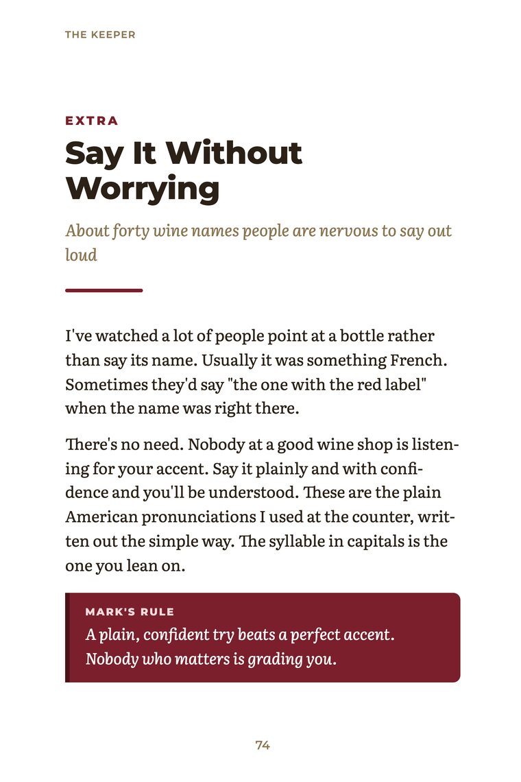 The Keeper: Say It Without Worrying, the pronunciation guide