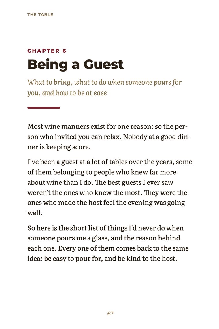 The Table, chapter 6: Being a Guest